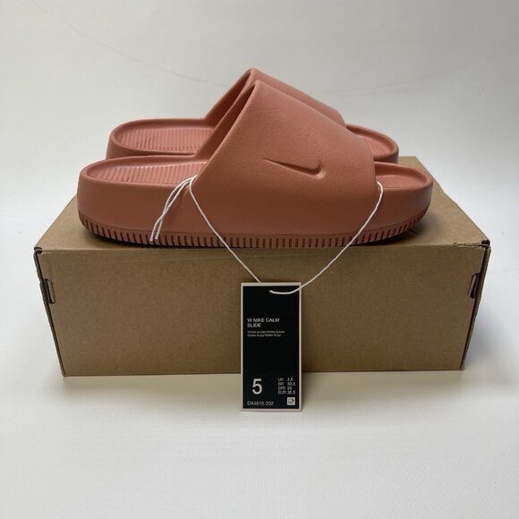 NEW Nike CALM SLIDE Women's Size 5 Terra Blush DX4816-202 Active Slides - Picture 1 of 11
